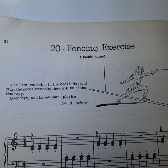 Technic Tricks Piano Book One Schaum Music Vintage Education Teach 1949 - Picture 10 of 11